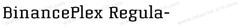 BinancePlex Regula字体转换